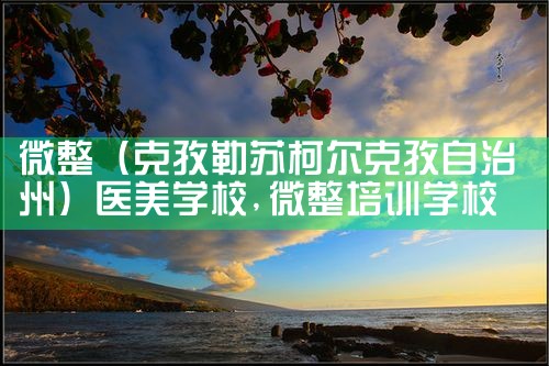 微整(克孜勒苏柯尔克孜自治州)医美学校