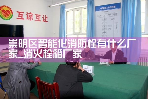 崇明区智能化消防栓有什么厂家