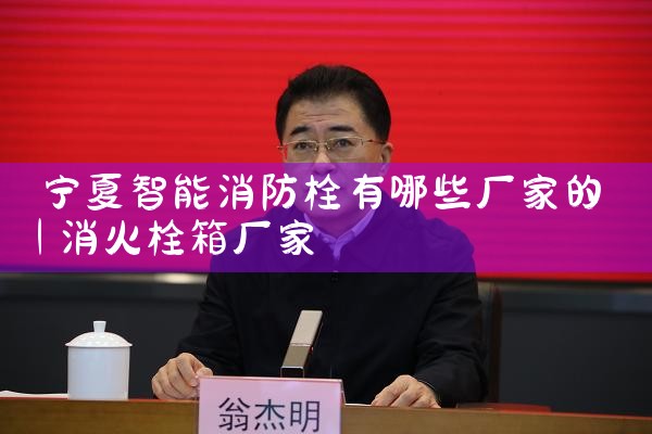 宁夏智能消防栓有哪些厂家的