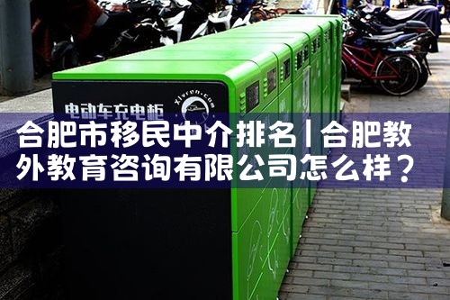 合肥市移民中介排名