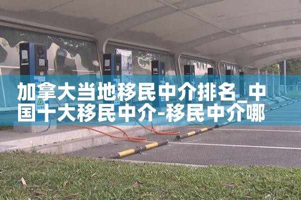 加拿大当地移民中介排名