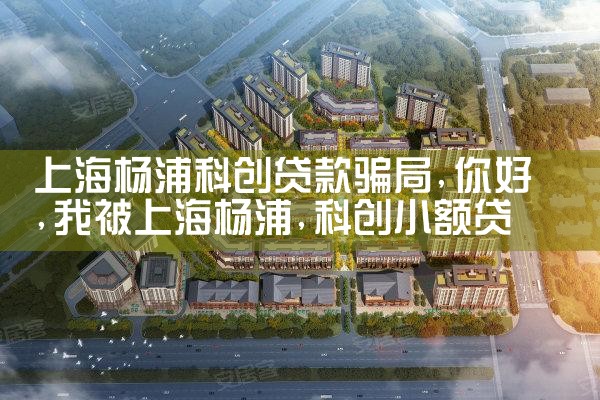 上海杨浦科创贷款骗局