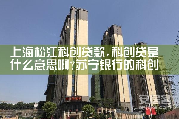 上海松江科创贷款