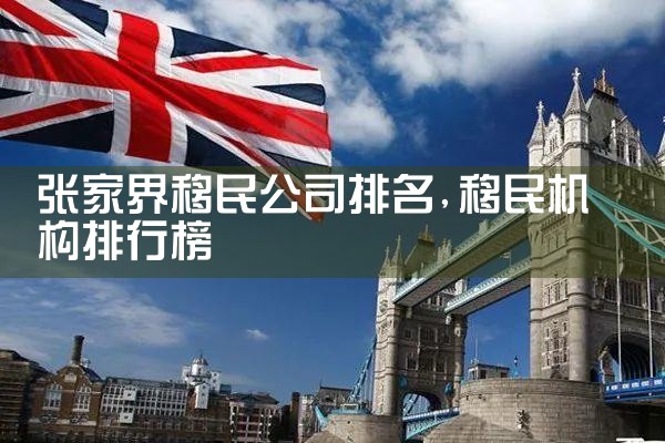 张家界移民公司排名