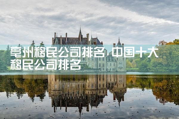 银川移民机构哪家好