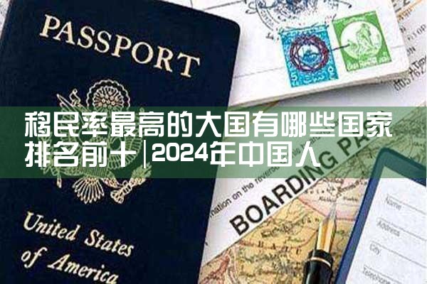 移民率最高的大国有哪些国家排名前十|移民公司