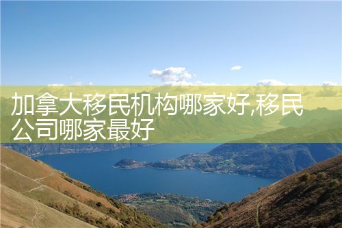 加拿大移民机构哪家好