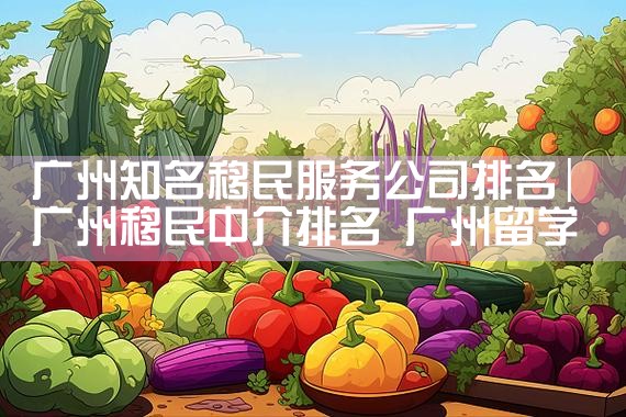 广州知名移民服务公司排名|移民公司