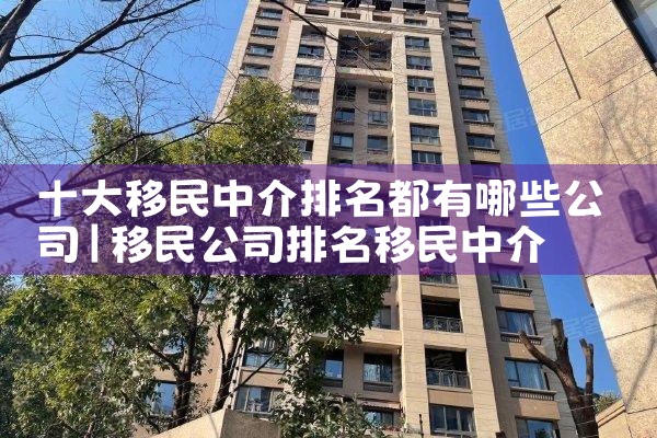 北京移民中介排名前三有哪些公司名称