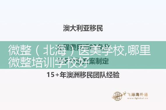 微整(乌海)培训结构