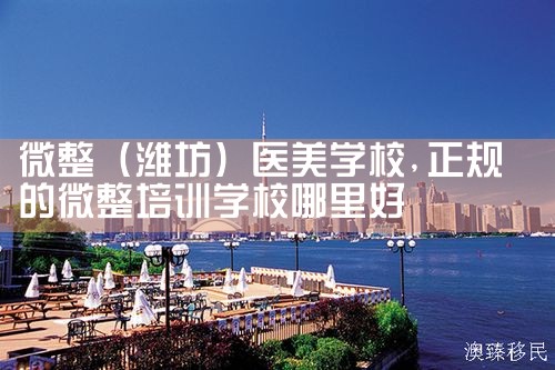 微整(潍坊)医美学校