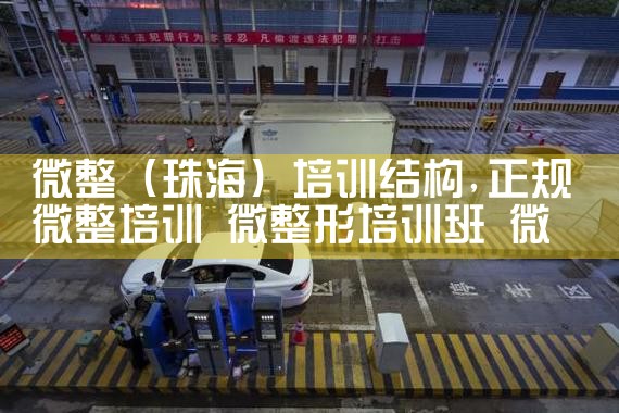 微整(宿州)培训结构