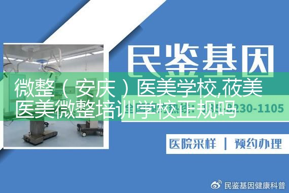 微整(百色)培训结构