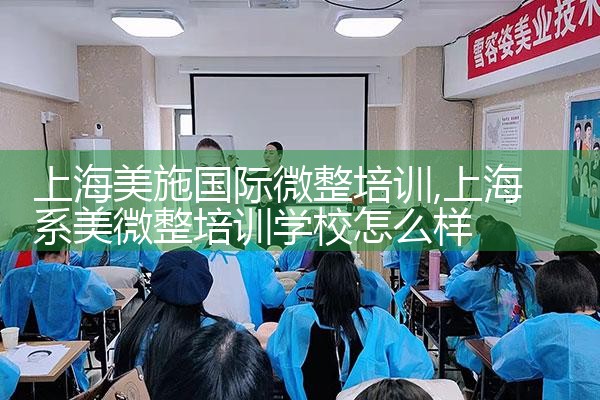 上海美施国际微整培训