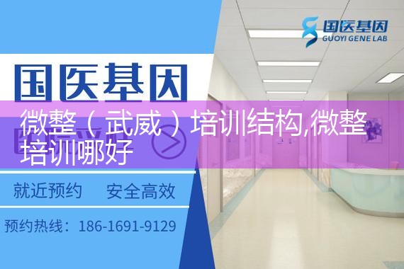 微整(武威)培训结构