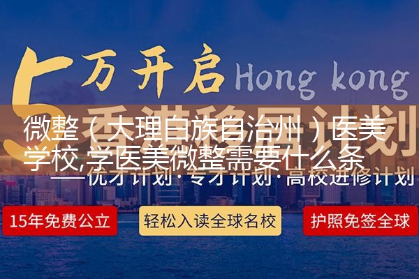微整(大理白族自治州)医美学校