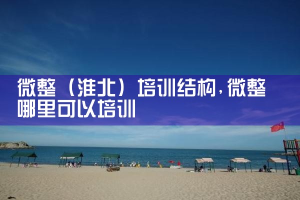 微整(淮北)培训结构