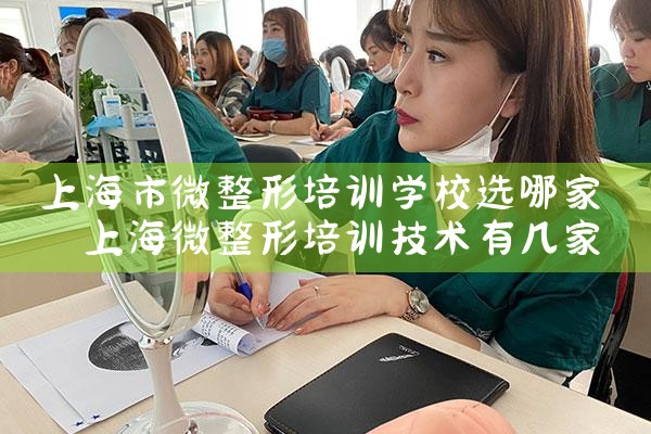 上海市微整形培训学校选哪家