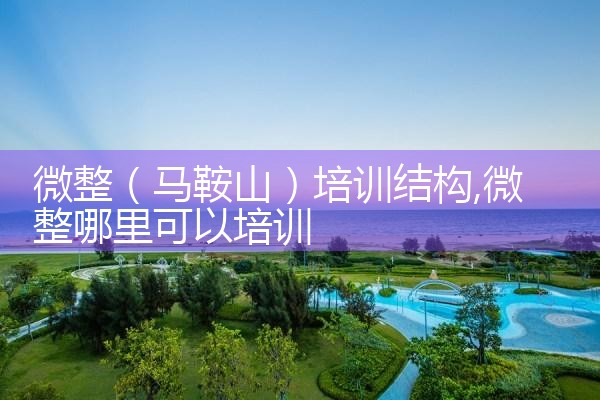 微整(丹东)培训结构