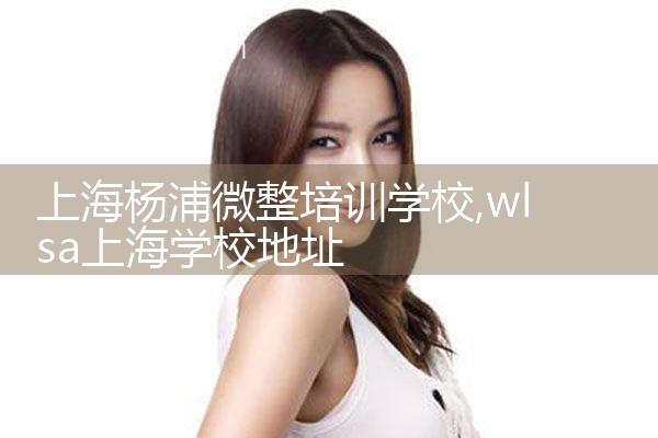 上海杨浦微整培训学校
