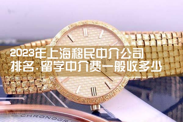 2023年上海移民中介公司排名