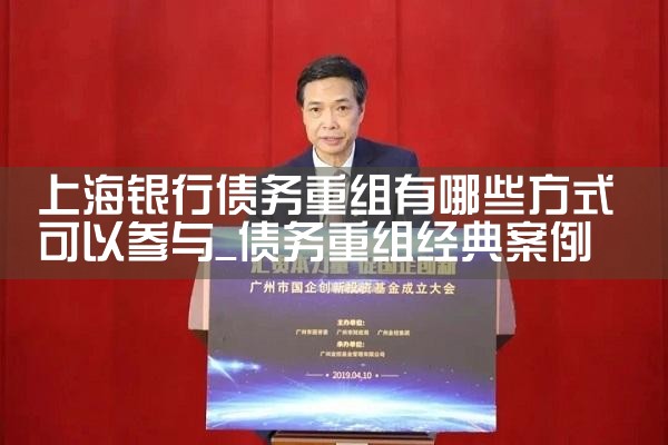 上海银行债务重组有哪些方式可以参与