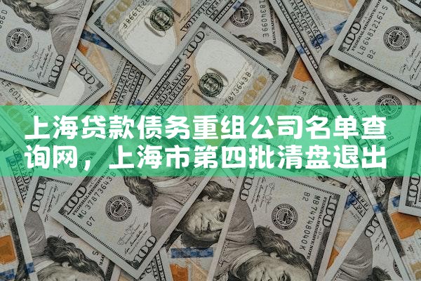 上海贷款债务重组公司名单查询网