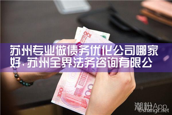 苏州专业做债务优化公司哪家好