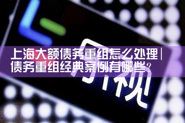 上海大额债务重组律所